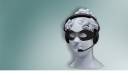 mannequin head with headset and mask